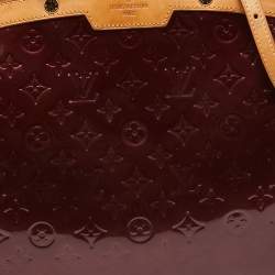 Pre Owned Louis Vuitton Rouge Fauviste Monogram Vernis Brea GM Bag