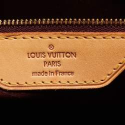 Pre Owned Louis Vuitton Rouge Fauviste Monogram Vernis Brea GM Bag