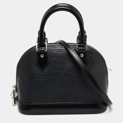 Pre Owned Louis Vuitton Black Epi Leather Alma BB Bag