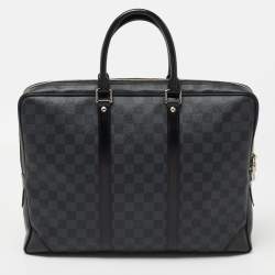 مملوكة مسبقًا Louis Vuitton Damier Graphite Canvas Porte Documents Voyage Briefcase