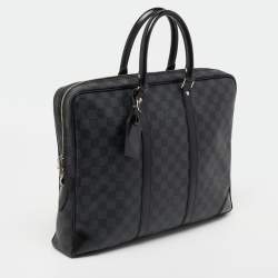 مملوكة مسبقًا Louis Vuitton Damier Graphite Canvas Porte Documents Voyage Briefcase