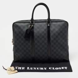 مملوكة مسبقًا Louis Vuitton Damier Graphite Canvas Porte Documents Voyage Briefcase
