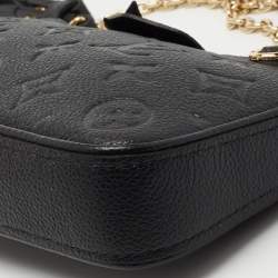 Louis Vuitton Black Monogram Empreinte Leather Easy Pouch On Strap Bag