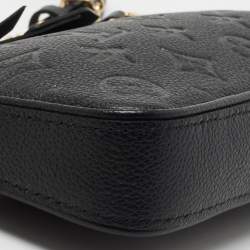 Louis Vuitton Black Monogram Empreinte Leather Easy Pouch On Strap Bag