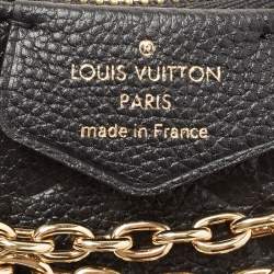 Louis Vuitton Black Monogram Empreinte Leather Easy Pouch On Strap Bag