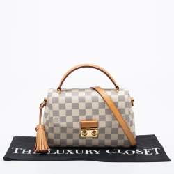 Pre Owned Louis Vuitton Damier Azur Canvas Croisette Bag