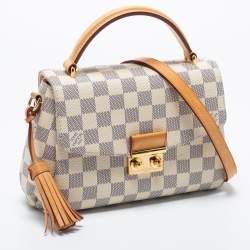 Pre Owned Louis Vuitton Damier Azur Canvas Croisette Bag