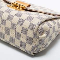Pre Owned Louis Vuitton Damier Azur Canvas Croisette Bag