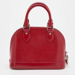 Pre Owned Louis Vuitton Carmine Epi Leather Alma BB Bag