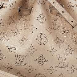 Pre Owned Louis Vuitton Galet Monogram Mahina Leather Bella Bucket Bag