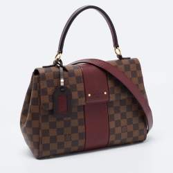 Pre Owned Louis Vuitton Bordeaux Damier Ebene Canvas Bond Street Bag
