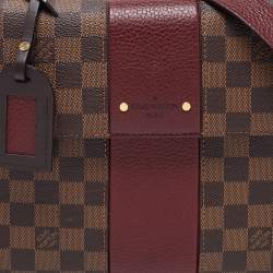 Pre Owned Louis Vuitton Bordeaux Damier Ebene Canvas Bond Street Bag