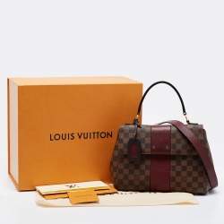 Pre Owned Louis Vuitton Bordeaux Damier Ebene Canvas Bond Street Bag