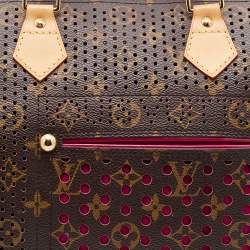 مملوكة مسبقًا Louis Vuitton Fuchsia Monogram Perforated Canvas Limited Edition Speedy 30 Bag