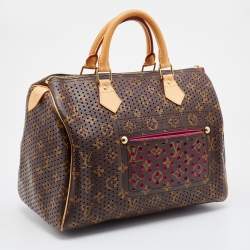 مملوكة مسبقًا Louis Vuitton Fuchsia Monogram Perforated Canvas Limited Edition Speedy 30 Bag