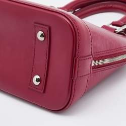 Pre Owned Louis Vuitton Fuchsia Epi Leather Alma BB Bag