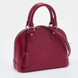 Pre Owned Louis Vuitton Fuchsia Epi Leather Alma BB Bag