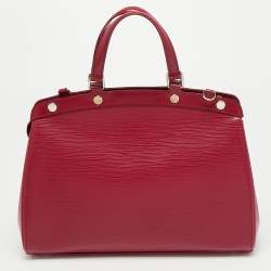 Pre Owned Louis Vuitton Fuchsia Epi Leather Brea MM Bag