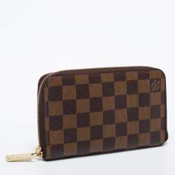 مملوكة مسبقًا Louis Vuitton Damier Ebene Canvas Zippy Compact Wallet