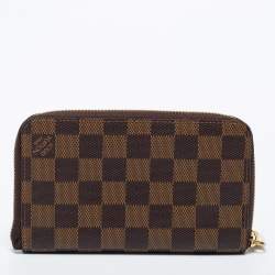 مملوكة مسبقًا Louis Vuitton Damier Ebene Canvas Zippy Compact Wallet
