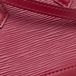 Pre Owned Louis Vuitton Fuchsia Epi Leather Nano Alma Bag