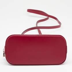 Pre Owned Louis Vuitton Fuchsia Epi Leather Nano Alma Bag