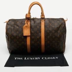 Louis Vuitton Monogram Canvas Keepall 45 Bag