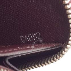 Pre Owned Louis Vuitton Prune Epi Electric Leather Zippy Wallet