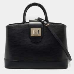 Pre Owned Louis Vuitton Black Epi Leather Mirabeau GM Bag