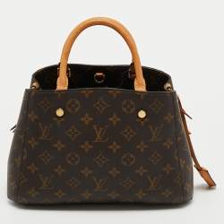 Pre Owned Louis Vuitton Monogram Canvas and Leather Montaigne BB Bag