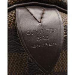 Louis Vuitton Brown Damier Ebene Canvas Speedy 30 Satchel Bag 