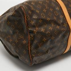 Pre Owned Louis Vuitton Monogram Canvas Keepall 55 Bag