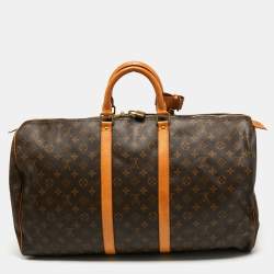 Pre Owned Louis Vuitton Monogram Canvas Keepall 55 Bag