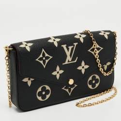 Pre Owned حقيبة صغيرة لوي فيتون فيليس جلد إيمبرتين مونوغرامي أحمر داكن