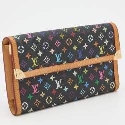Louis Vuitton Black Multicolor Monogram Canvas Porte Tresor International Wallet