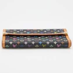 Louis Vuitton Black Multicolor Monogram Canvas Porte Tresor International Wallet