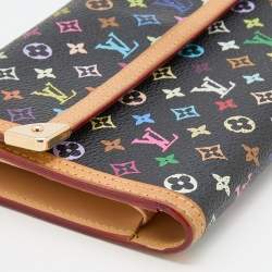 Louis Vuitton Black Multicolor Monogram Canvas Porte Tresor International Wallet