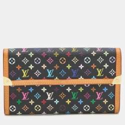 Louis Vuitton Black Multicolor Monogram Canvas Porte Tresor International Wallet