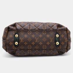 Pre Owned Louis Vuitton Monogram Canvas/Python and Ostrich Limited Edition Etoile Exotique MM Bag