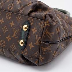 Pre Owned Louis Vuitton Monogram Canvas/Python and Ostrich Limited Edition Etoile Exotique MM Bag