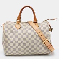 مملوكة مسبقًا Louis Vuitton Damier Azure Canvas Speedy Bandouliere 30 Bag