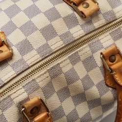 مملوكة مسبقًا Louis Vuitton Damier Azure Canvas Speedy Bandouliere 30 Bag