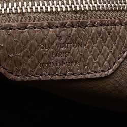 Pre Owned Louis Vuitton Etoupe Monogram Python Antheia Ixia PM Bag