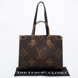 Pre Owned Louis Vuitton Monogram Reverse Canvas On The Go MM Bag