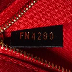 Pre Owned Louis Vuitton Monogram Reverse Canvas On The Go MM Bag