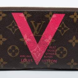 Louis Vuitton Grenade V Monogram Canvas Insolite Zip Around Continental Wallet