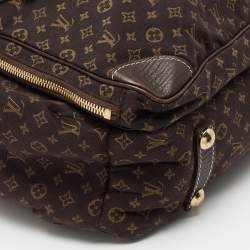 Pre Owned Louis Vuitton Ebene Monogram Mini Lin Canvas Sac A Langer Diaper Bag