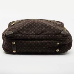Pre Owned Louis Vuitton Ebene Monogram Mini Lin Canvas Sac A Langer Diaper Bag