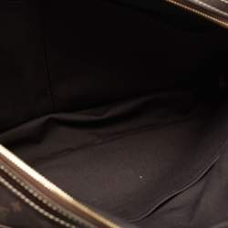 Pre Owned Louis Vuitton Ebene Monogram Mini Lin Canvas Sac A Langer Diaper Bag