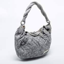 مملوكة مسبقًا Louis Vuitton Grey/Blue Monogram Leather Limited Edition Olympe Nimbus PM Bag